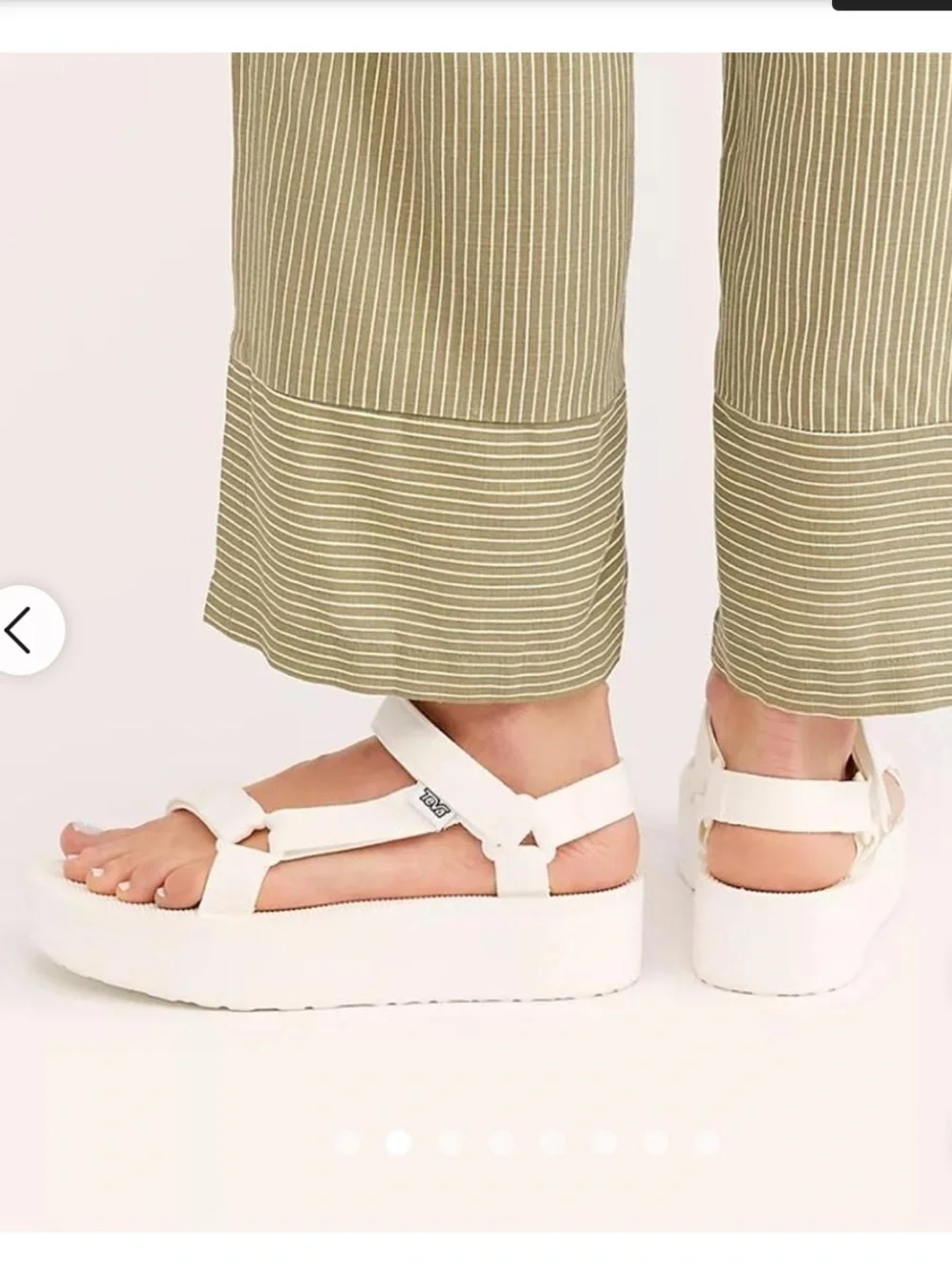 Teva White Platform Universal Sandals